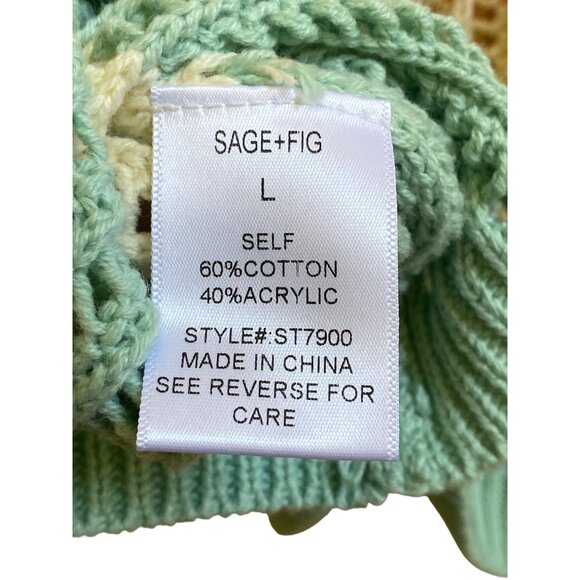 Sage + Fig Multicolor Striped Knit Top - Picture 4 of 7